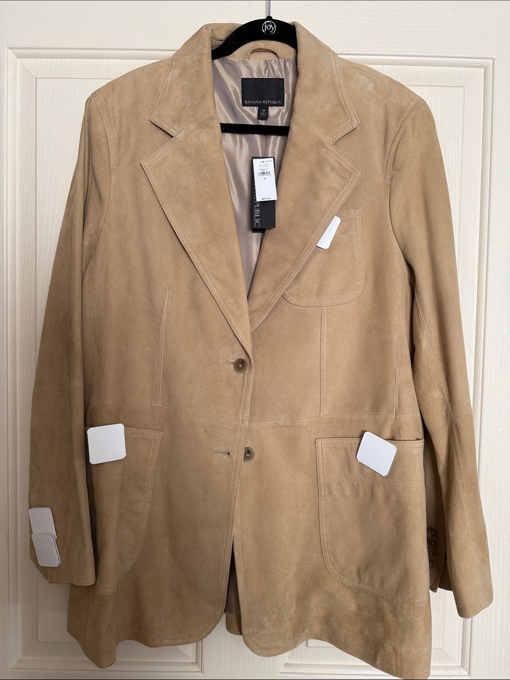 Banana Republic Women's Beige Suede Blazer